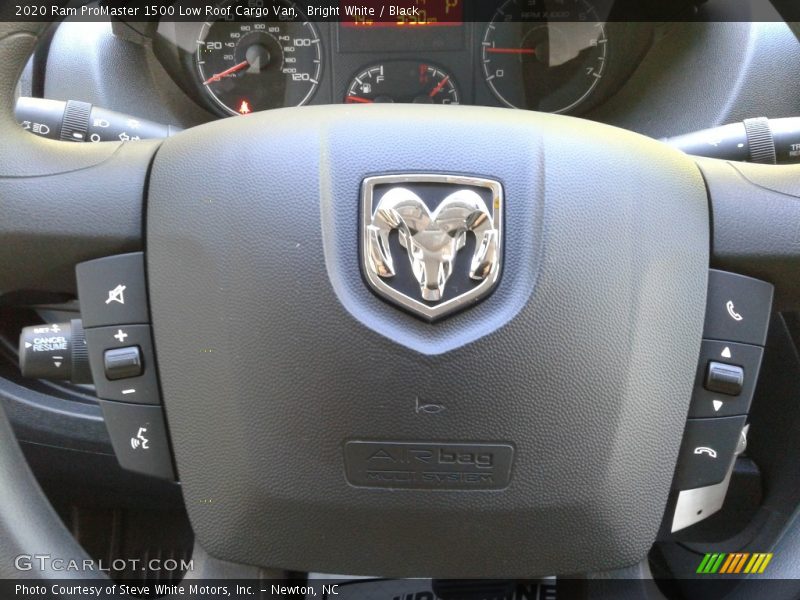 Bright White / Black 2020 Ram ProMaster 1500 Low Roof Cargo Van
