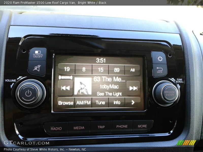 Bright White / Black 2020 Ram ProMaster 1500 Low Roof Cargo Van