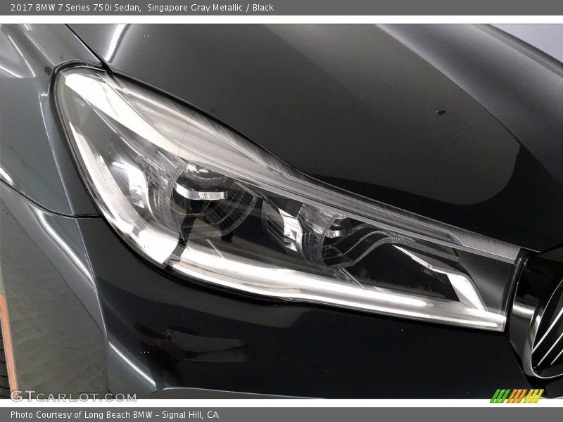 Singapore Gray Metallic / Black 2017 BMW 7 Series 750i Sedan