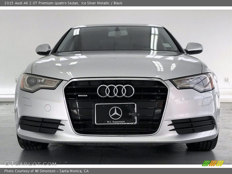 Ice Silver Metallic / Black 2015 Audi A6 2.0T Premium quattro Sedan