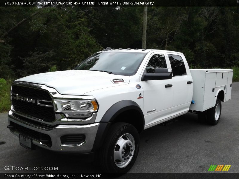 Bright White / Black/Diesel Gray 2020 Ram 4500 Tradesman Crew Cab 4x4 Chassis