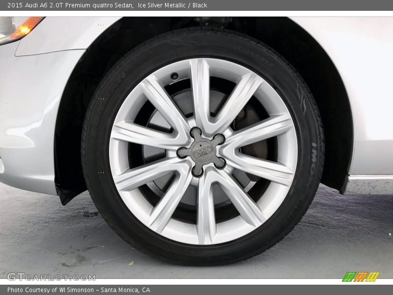 Ice Silver Metallic / Black 2015 Audi A6 2.0T Premium quattro Sedan