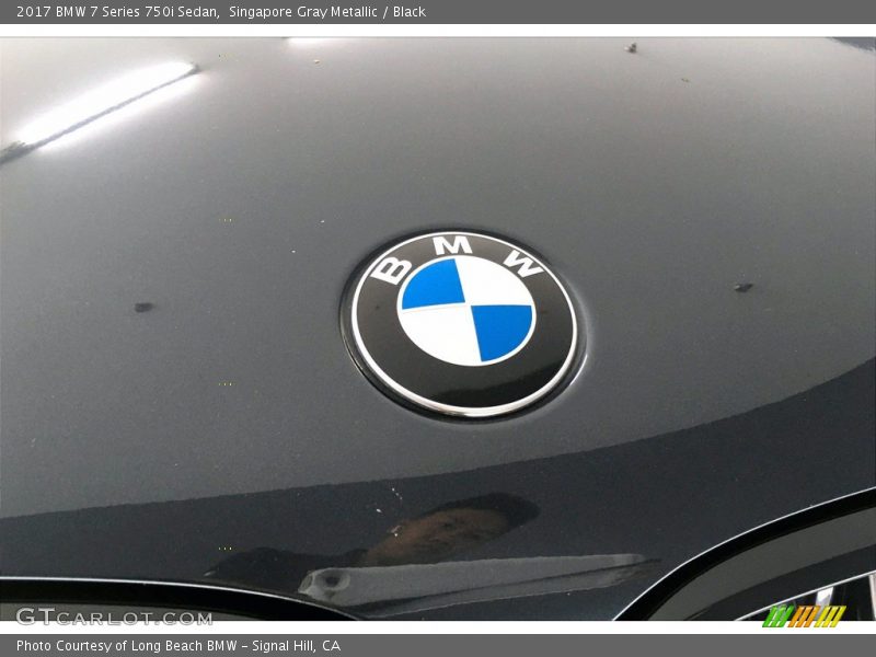 Singapore Gray Metallic / Black 2017 BMW 7 Series 750i Sedan