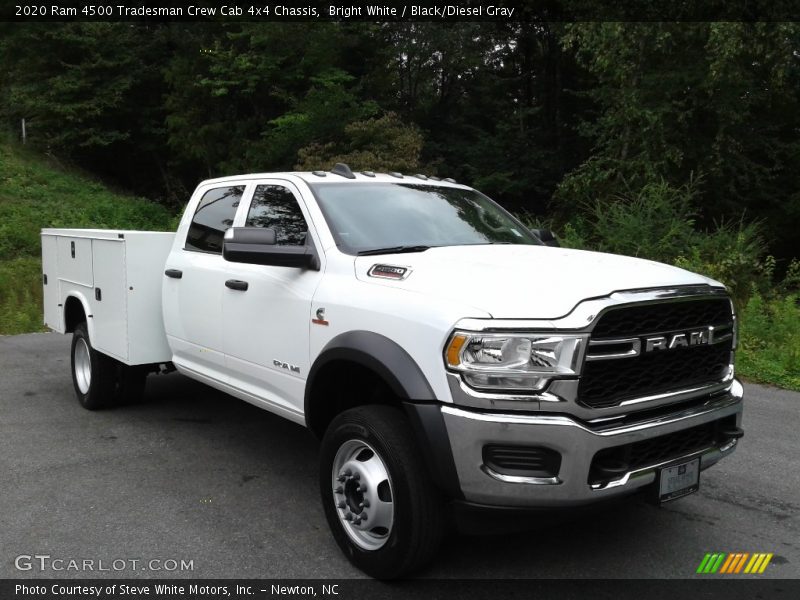 Bright White / Black/Diesel Gray 2020 Ram 4500 Tradesman Crew Cab 4x4 Chassis