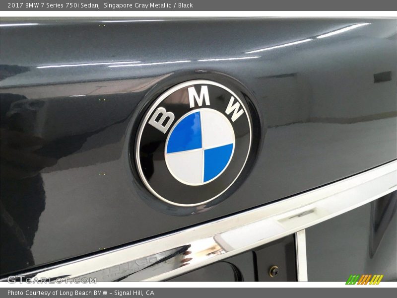 Singapore Gray Metallic / Black 2017 BMW 7 Series 750i Sedan