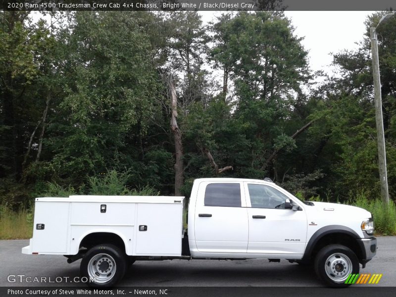 Bright White / Black/Diesel Gray 2020 Ram 4500 Tradesman Crew Cab 4x4 Chassis