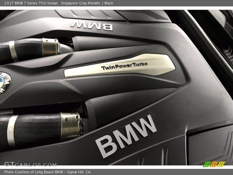 Singapore Gray Metallic / Black 2017 BMW 7 Series 750i Sedan