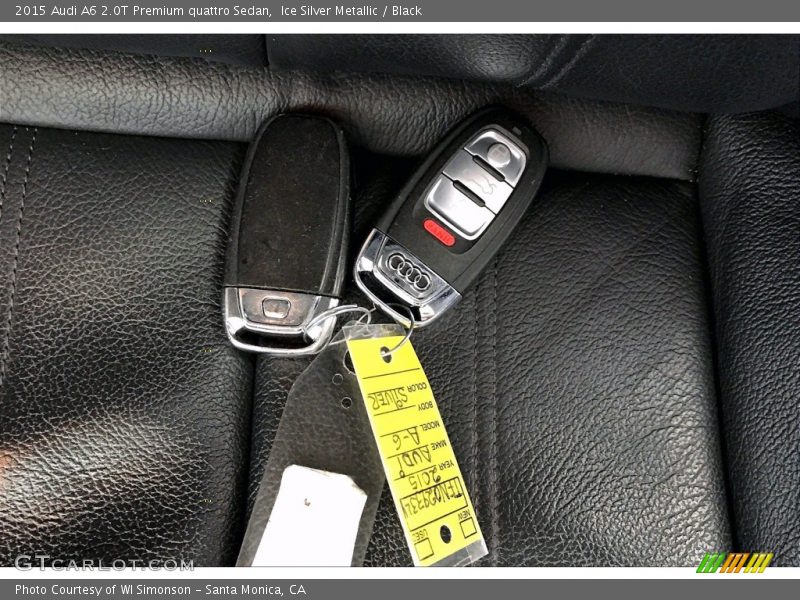 Ice Silver Metallic / Black 2015 Audi A6 2.0T Premium quattro Sedan