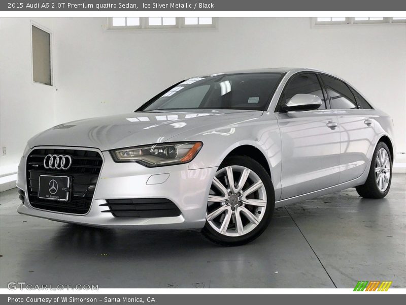 Ice Silver Metallic / Black 2015 Audi A6 2.0T Premium quattro Sedan
