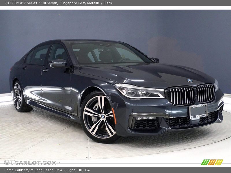 Singapore Gray Metallic / Black 2017 BMW 7 Series 750i Sedan