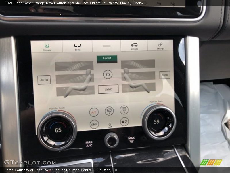Controls of 2020 Range Rover Autobiography