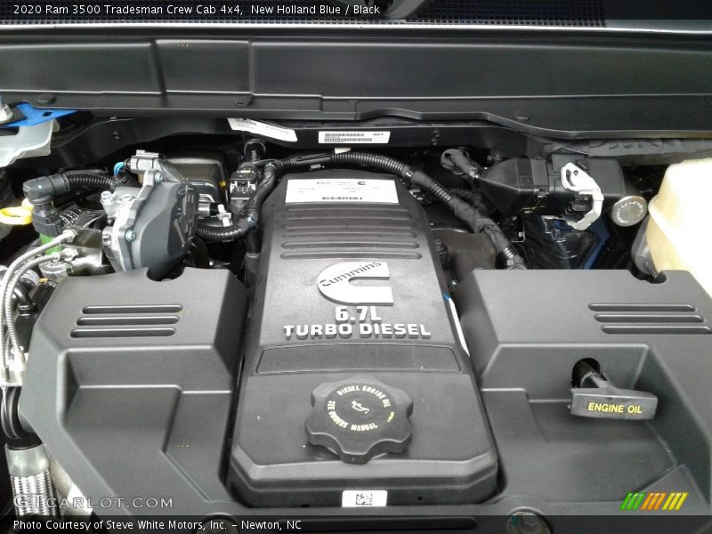  2020 3500 Tradesman Crew Cab 4x4 Engine - 6.7 Liter OHV 24-Valve Cummins Turbo-Diesel Inline 6 Cylinder