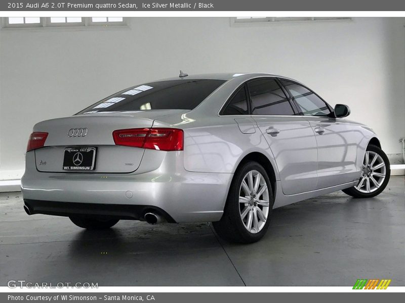 Ice Silver Metallic / Black 2015 Audi A6 2.0T Premium quattro Sedan