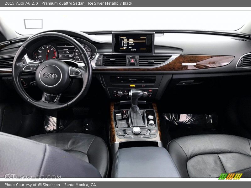 Ice Silver Metallic / Black 2015 Audi A6 2.0T Premium quattro Sedan