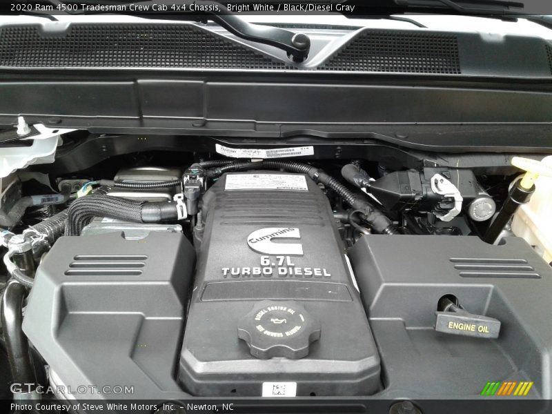 Bright White / Black/Diesel Gray 2020 Ram 4500 Tradesman Crew Cab 4x4 Chassis