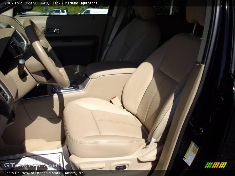Black / Medium Light Stone 2007 Ford Edge SEL AWD