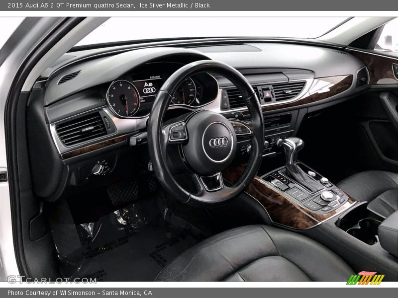Ice Silver Metallic / Black 2015 Audi A6 2.0T Premium quattro Sedan