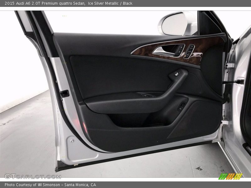 Ice Silver Metallic / Black 2015 Audi A6 2.0T Premium quattro Sedan