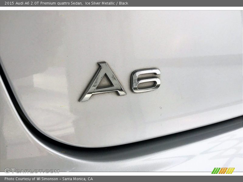 Ice Silver Metallic / Black 2015 Audi A6 2.0T Premium quattro Sedan