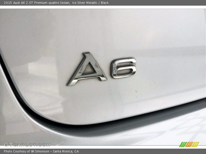 Ice Silver Metallic / Black 2015 Audi A6 2.0T Premium quattro Sedan
