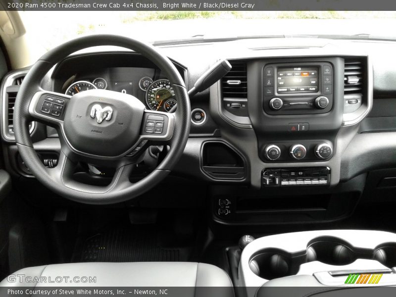 Bright White / Black/Diesel Gray 2020 Ram 4500 Tradesman Crew Cab 4x4 Chassis