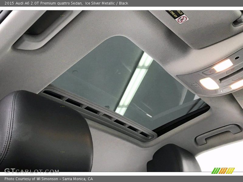 Ice Silver Metallic / Black 2015 Audi A6 2.0T Premium quattro Sedan