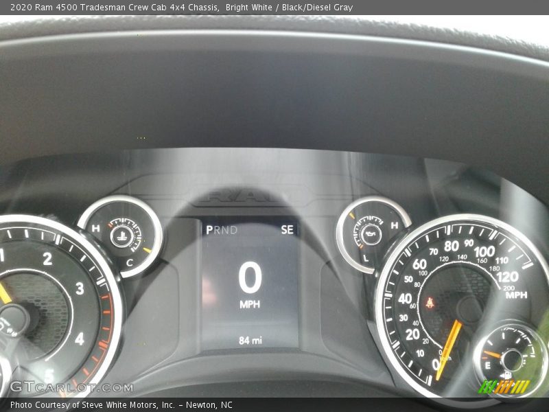 Bright White / Black/Diesel Gray 2020 Ram 4500 Tradesman Crew Cab 4x4 Chassis