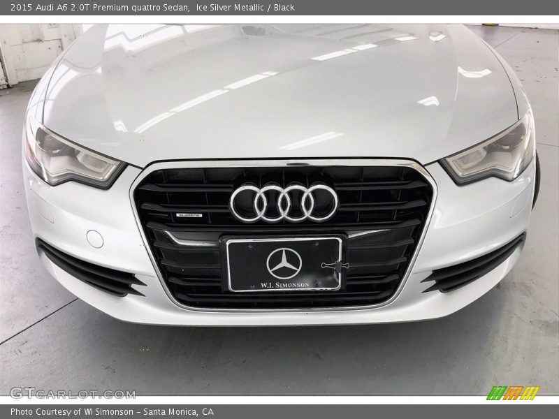 Ice Silver Metallic / Black 2015 Audi A6 2.0T Premium quattro Sedan