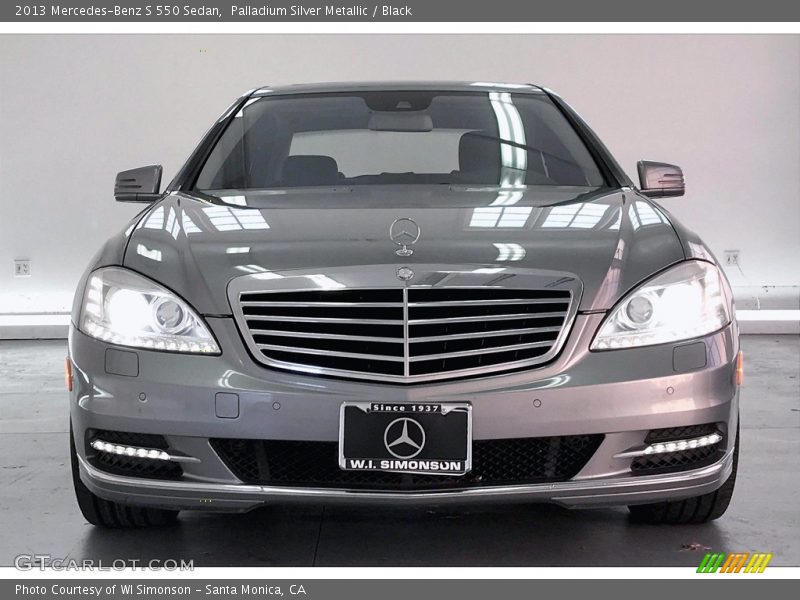 Palladium Silver Metallic / Black 2013 Mercedes-Benz S 550 Sedan
