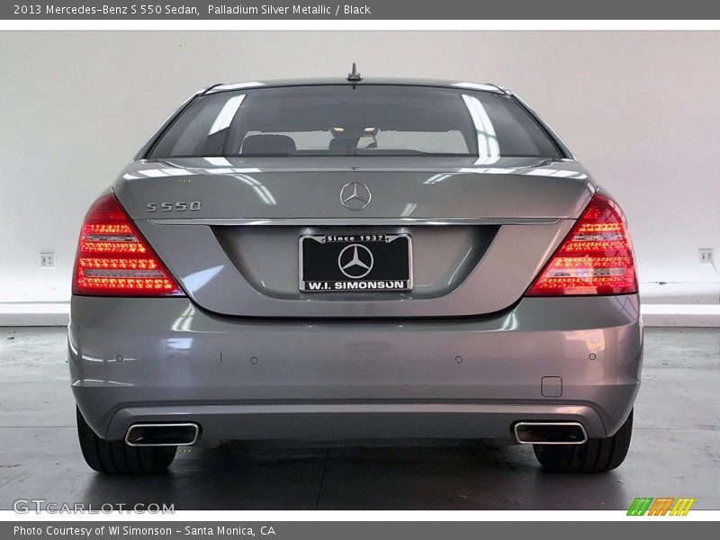 Palladium Silver Metallic / Black 2013 Mercedes-Benz S 550 Sedan