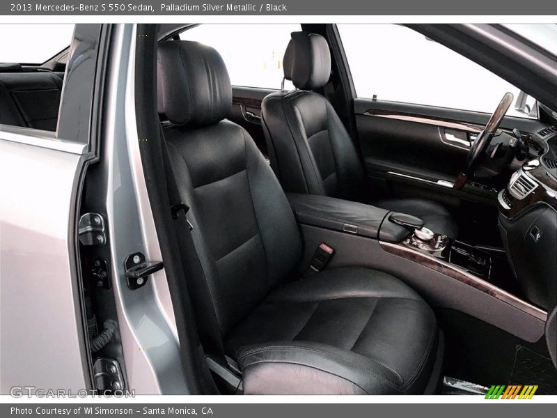 Palladium Silver Metallic / Black 2013 Mercedes-Benz S 550 Sedan