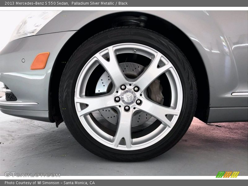 Palladium Silver Metallic / Black 2013 Mercedes-Benz S 550 Sedan