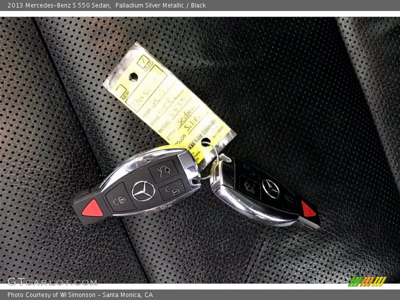 Palladium Silver Metallic / Black 2013 Mercedes-Benz S 550 Sedan