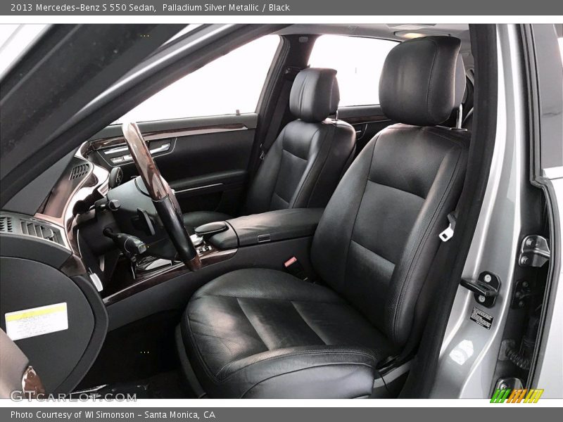 Palladium Silver Metallic / Black 2013 Mercedes-Benz S 550 Sedan