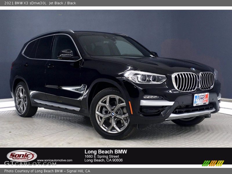 Jet Black / Black 2021 BMW X3 sDrive30i