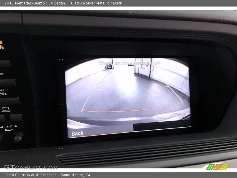 Palladium Silver Metallic / Black 2013 Mercedes-Benz S 550 Sedan