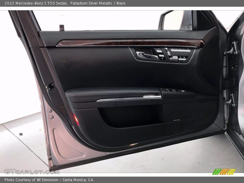 Palladium Silver Metallic / Black 2013 Mercedes-Benz S 550 Sedan