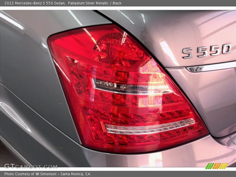 Palladium Silver Metallic / Black 2013 Mercedes-Benz S 550 Sedan
