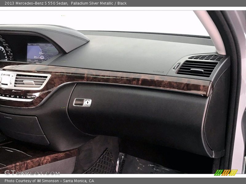 Palladium Silver Metallic / Black 2013 Mercedes-Benz S 550 Sedan