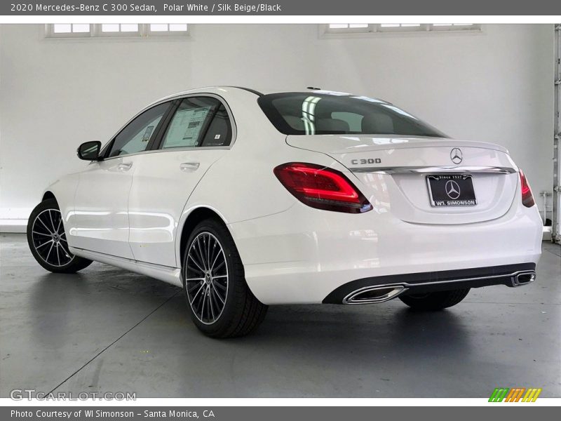 Polar White / Silk Beige/Black 2020 Mercedes-Benz C 300 Sedan