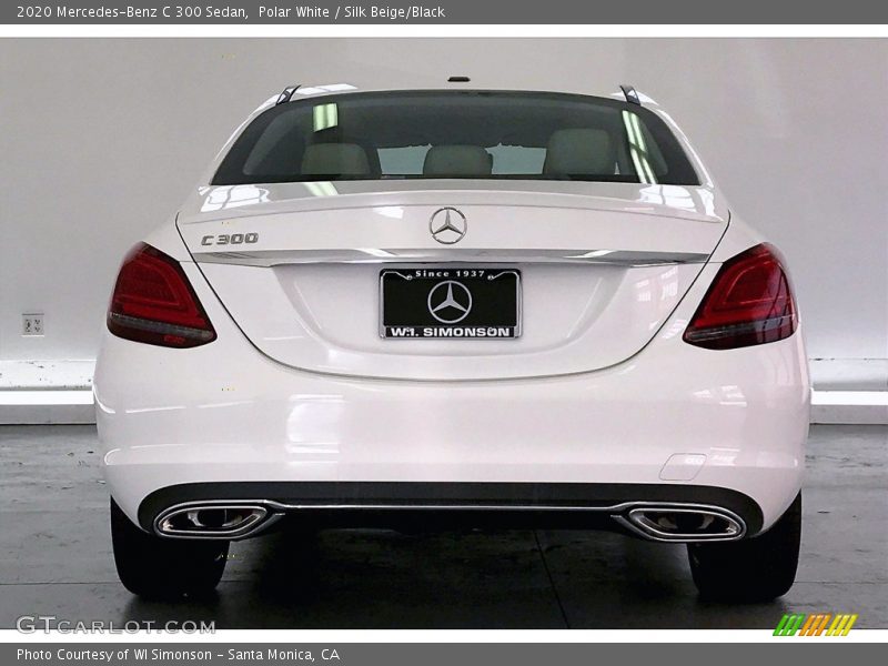 Polar White / Silk Beige/Black 2020 Mercedes-Benz C 300 Sedan