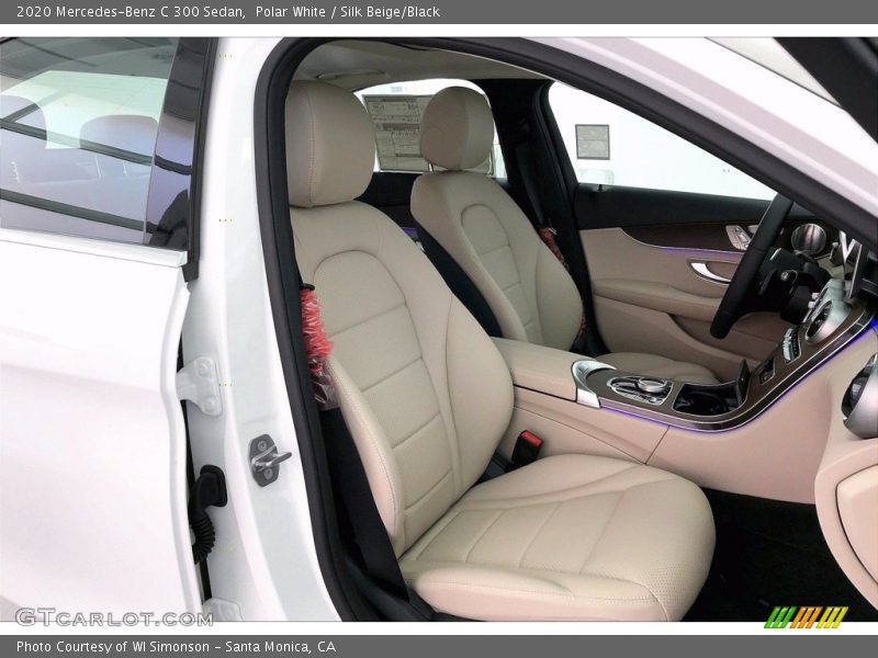 Polar White / Silk Beige/Black 2020 Mercedes-Benz C 300 Sedan