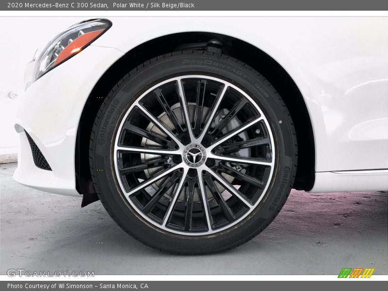 Polar White / Silk Beige/Black 2020 Mercedes-Benz C 300 Sedan
