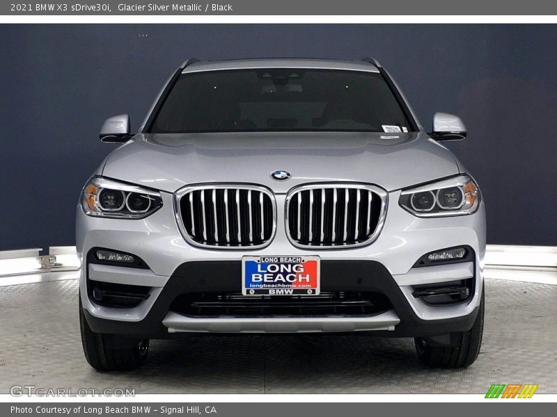 Glacier Silver Metallic / Black 2021 BMW X3 sDrive30i