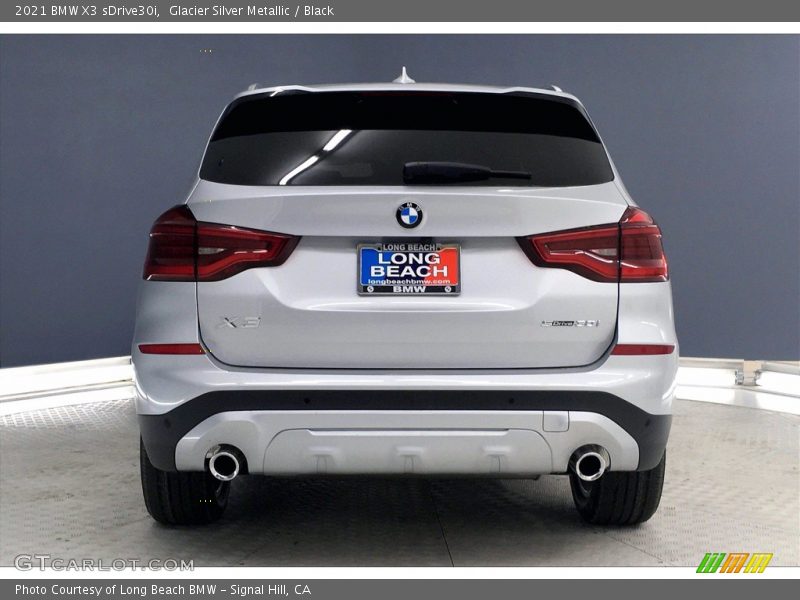 Glacier Silver Metallic / Black 2021 BMW X3 sDrive30i