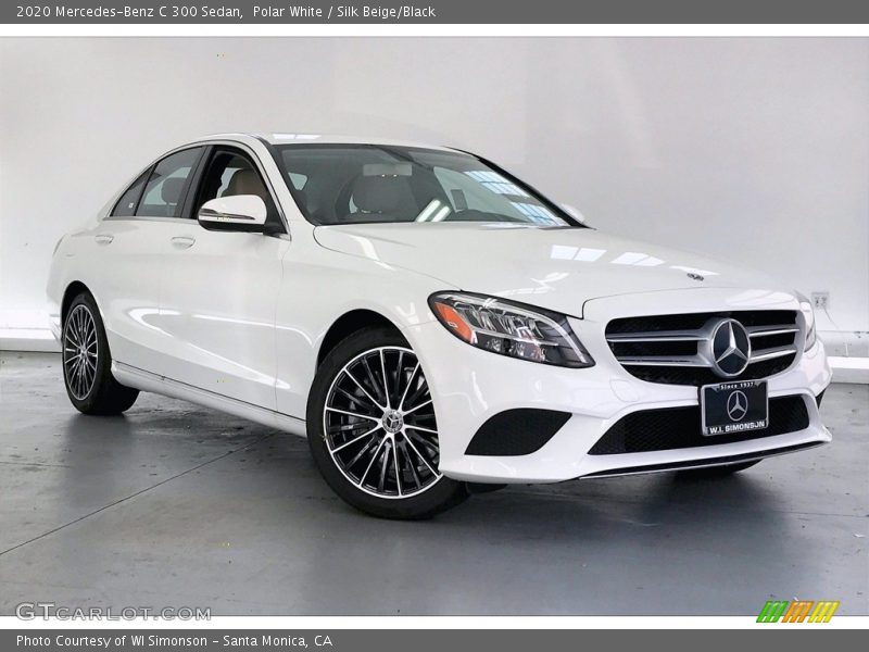 Polar White / Silk Beige/Black 2020 Mercedes-Benz C 300 Sedan