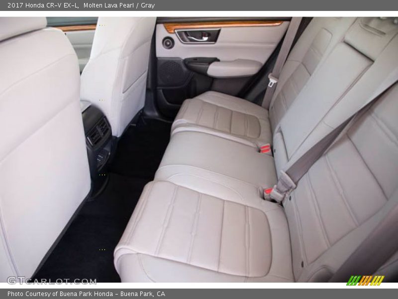 Molten Lava Pearl / Gray 2017 Honda CR-V EX-L