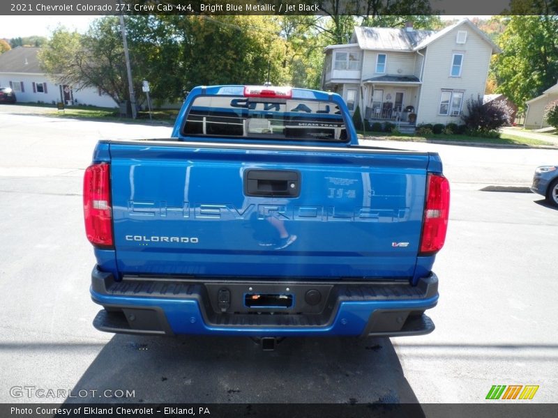 Bright Blue Metallic / Jet Black 2021 Chevrolet Colorado Z71 Crew Cab 4x4
