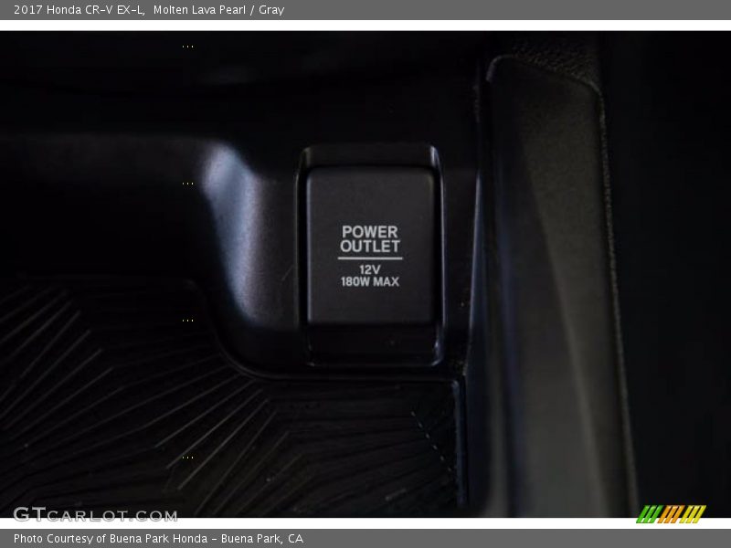 Molten Lava Pearl / Gray 2017 Honda CR-V EX-L