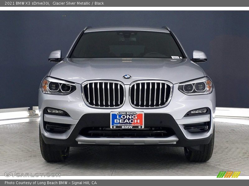 Glacier Silver Metallic / Black 2021 BMW X3 sDrive30i